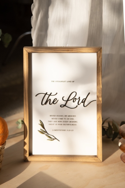 The steadfast love of the lord [Lamentations 3:22-23]
