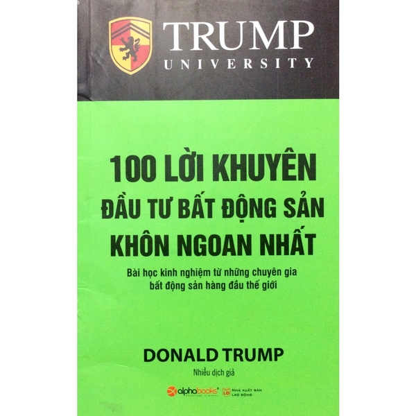 Sách - 100 Lời khuyên đầu tư bất động sản khôn ngoan nhất