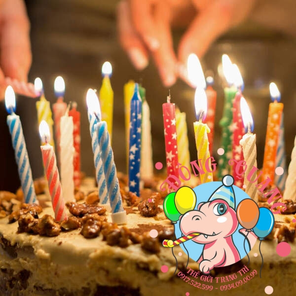Đèn Cầy Nhũ sinh nhật trang trí bánh 1 cây nến nhũ sinh nhật  MixASale
