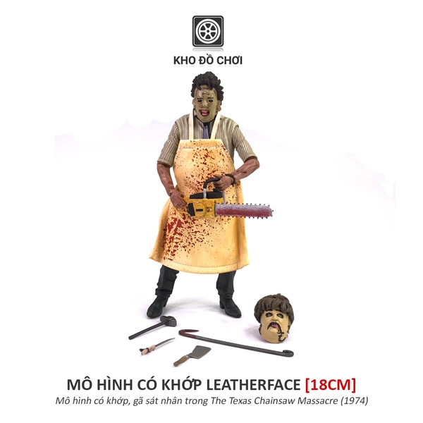Figurine Leatherface NECA 18cm - Texas Chainsaw Massacre - Tenue Verte - Édition Spéciale
