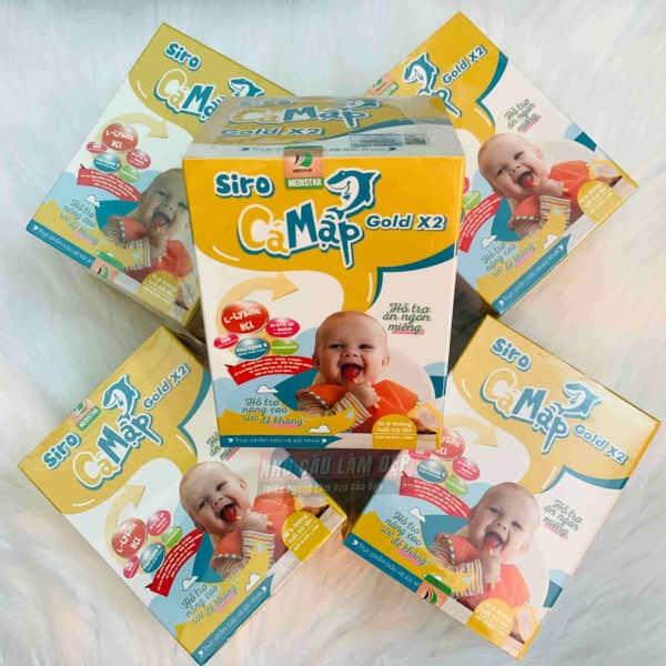 Siro Ăn Ngon Cá Mập Gold X2 Baby Shark (Mẫu Mới Nhất)