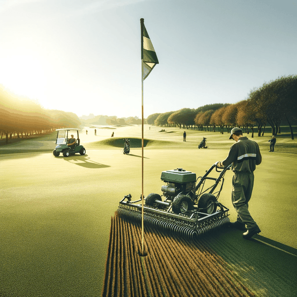 Quy trình sục khí, xăm đất sân golf