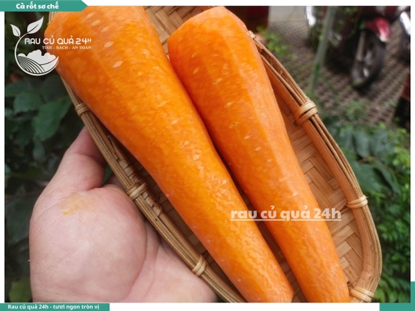 Cà rốt sơ chế khoảng 400 - 500g