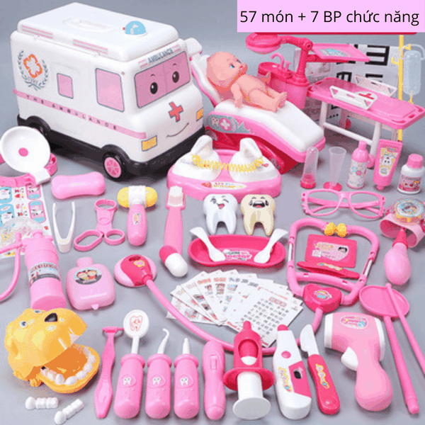 Bộ đồ chơi bác sĩ cho bé, đồ chơi bác sĩ cho bé trai, đồ chơi bác sĩ cho bé gái