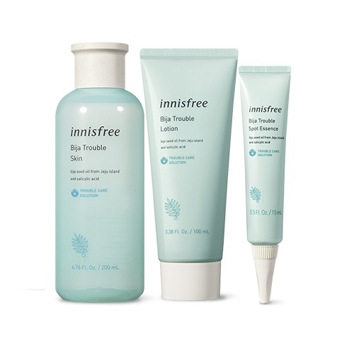 Bộ dưỡng da trị mụn Innisfree Bija Anti Trouble Set
