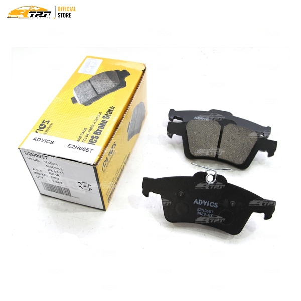E2N065T - Bố Thắng - Má Phanh SAU Mazda 3 VN 1.6 04-14 Ford FOCUS VN 1.6 1.8 2.0 05- ADVICS - Japan