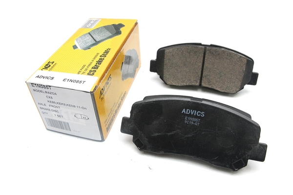 E1N085T - Bố Thắng / Má Phanh TRƯỚC Mazda CX5 VN 2.0 2.5 12- ADVICS - Japan