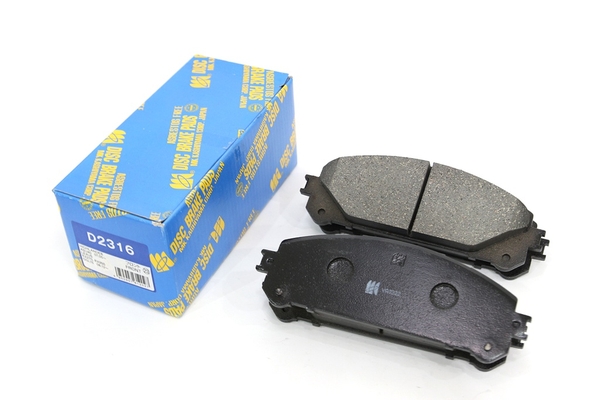 D2316 - Bố Thắng / Má Phanh TRƯỚC Toyota HIGHLANDER 2.7 3.3 3.5 07-15 ALPHARD 3.5 18- RAV4 2.2 12-15 MK - Japan
