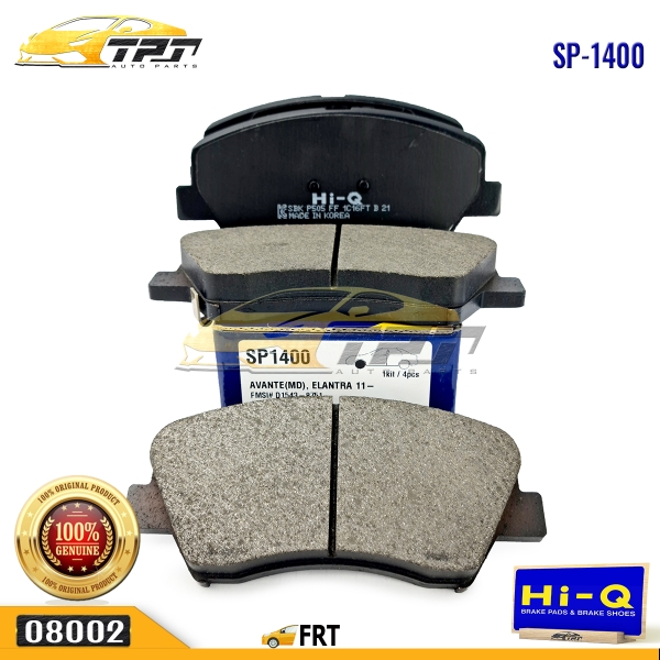 SP1400 | Bố Thắng TRƯỚC Hyundai  ACCENT 11-16  AVANTE - ELANTRA  11-16 Kia CREARO 13-  K3 13- Hi-Q - Korea