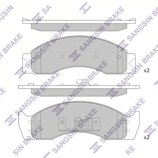 SP1317 | Bố Thắng / Má Phanh TRƯỚC  [Trong 219.8-74.9-20.7 Ngoài 235.4-74.9-20.7] Hi-Q