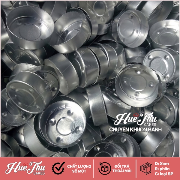Vỏ nhôm tealight làm nến (10 cái)