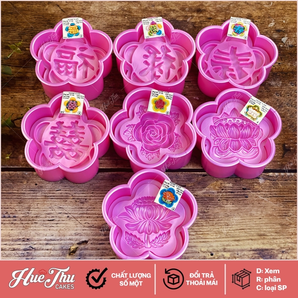 Khuôn xôi hình Bông Mai 12cm cao 5cm - khuôn ép xôi, khuôn nhấn xôi Ngọc Lan
