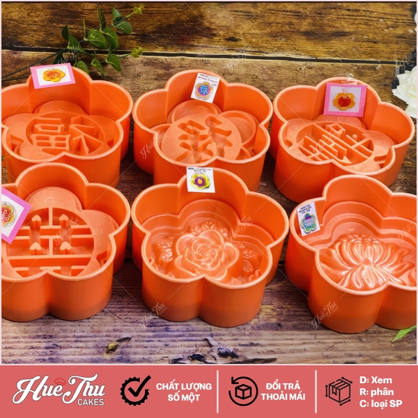 Khuôn xôi hình Bông Mai 16cm cao 6cm - khuôn ép xôi, khuôn nhấn xôi Ngọc Lan