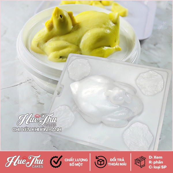 Khuôn Gà Quay làm bánh rau câu 3D 4D nhấn xôi, fondant, socola, nến hanmade
