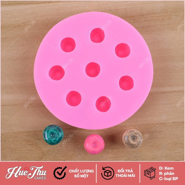 Khuôn silicon quả Việt Quất làm bánh rau câu 3D 4D nhấn xôi, fondant, socola, nến hanmade