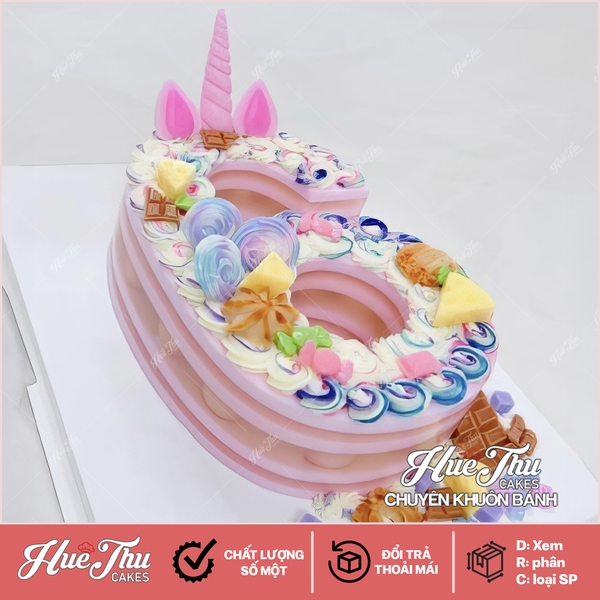 Bộ khuôn silicon hình số từ 0-9 kích thước 25cm sử dụng làm bánh rau câu, bánh gato