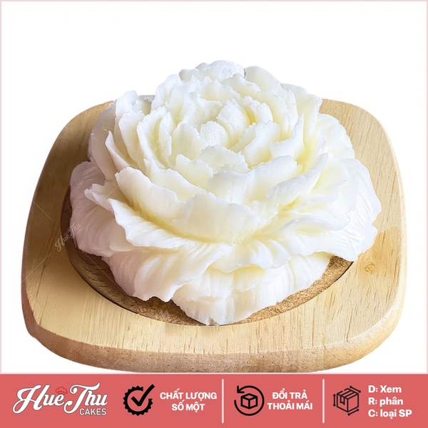 Khuôn silicon Hoa Mẫu Đơn Pha Lê làm bánh rau câu 3D 4D nhấn xôi, fondant, socola, nến hanmade