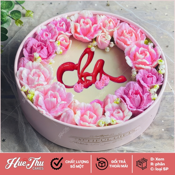 Khuôn silicon chữ Cha Mẹ nghệ thuật làm bánh rau câu 3D 4D nhấn xôi, fondant, socola, nến hanmade