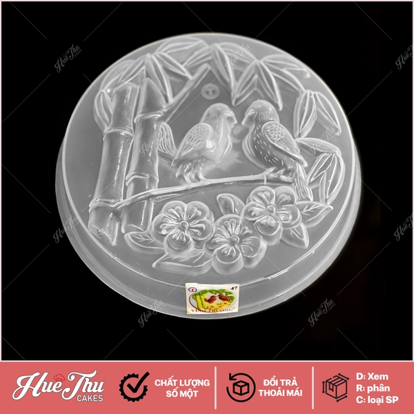 Khuôn rau câu, nhấn xôi Đôi Chim 19cm Vĩnh Trường làm bánh rau câu, ép xôi
