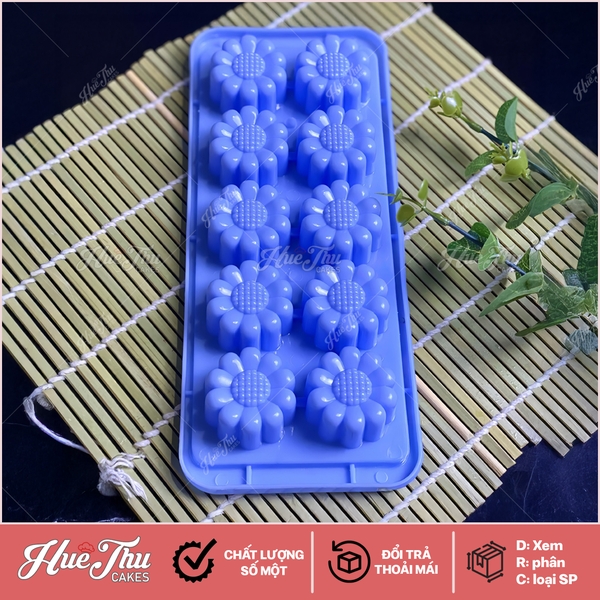 Khuôn rau câu, khay đá Hoa Cúc làm bánh rau câu 3D 4D nhấn xôi, fondant, socola, nến hanmade