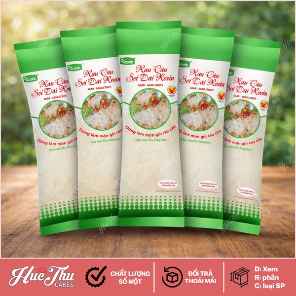 Rau câu sợi dài (Agar-Agar strips) Rovin gói 30g