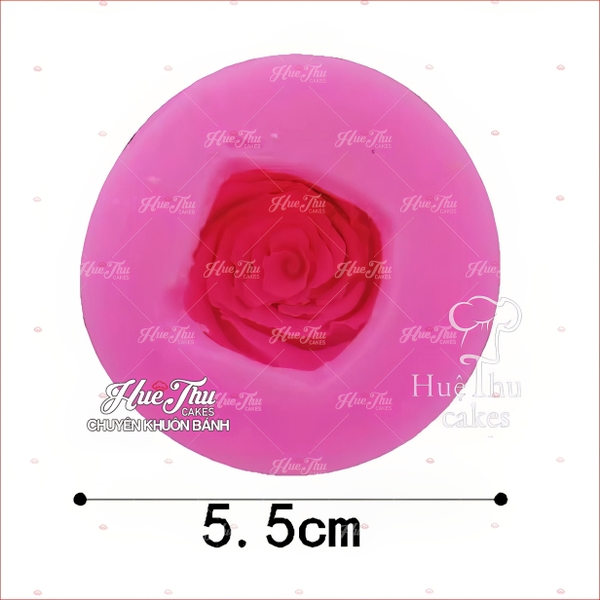 Khuôn silicon Hoa Hồng Pháp làm bánh rau câu 3D 4D nhấn xôi, fondant, socola, nến hanmade