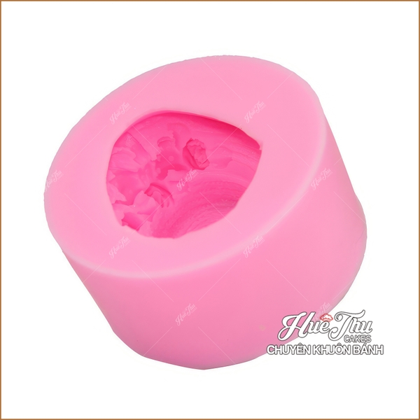Khuôn silicon Mũ Hoa vành rộng làm bánh rau câu 3D 4D nhấn xôi, fondant, socola, nến hanmade