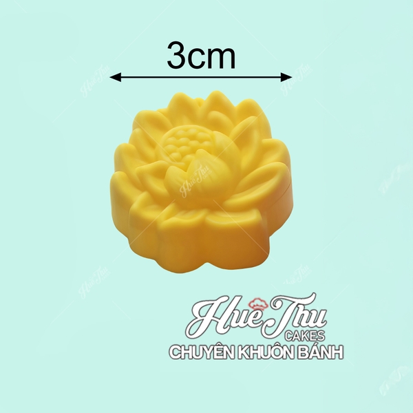 Khuôn silicon Hoa Sen nhỏ 3cm (10 cái) làm bánh rau câu, nhấn xôi, bánh da lợn