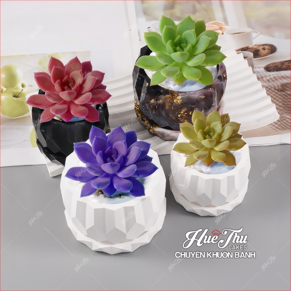 Khuôn silicon Bình Hoa Thoi 9.7cm A11 làm bánh rau câu 3D 4D nhấn xôi, chè trôi nước, socola, nến hanmade