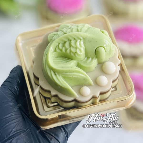 Bộ 35 khuôn rau câu, nhấn xôi Ngọc Lan dùng làm bánh rau câu trung thu, ép xôi