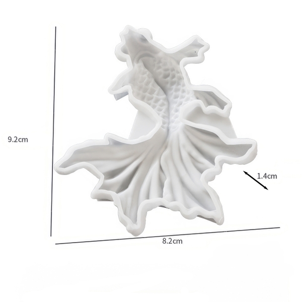 Khuôn silicon Cá Vàng 9.2cm A92 làm bánh rau câu 3D 4D nhấn xôi, fondant, socola, nến hanmade