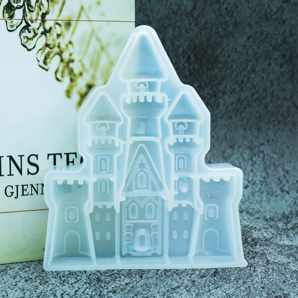 Khuôn silicon Lâu Đài A31 làm bánh rau câu 3D 4D nhấn xôi, fondant, socola, nến hanmade