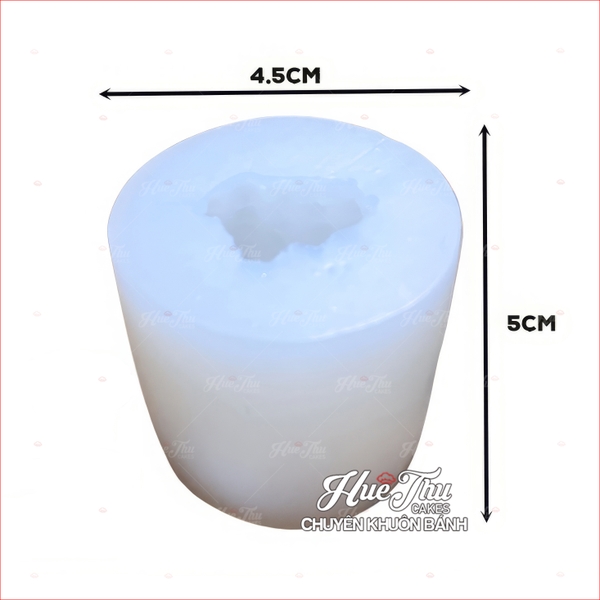 Khuôn silicon Sen Đá Trơn Dài 3 Nhánh làm bánh rau câu 3D 4D nhấn xôi, fondant, socola, nến hanmade