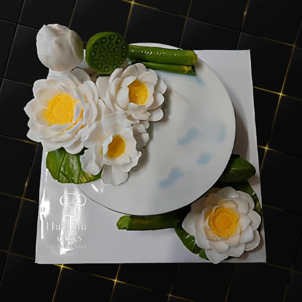 Khuôn silicon hoa Sen nở 5cm làm bánh rau câu 3D 4D nhấn xôi, fondant, socola, nến hanmade