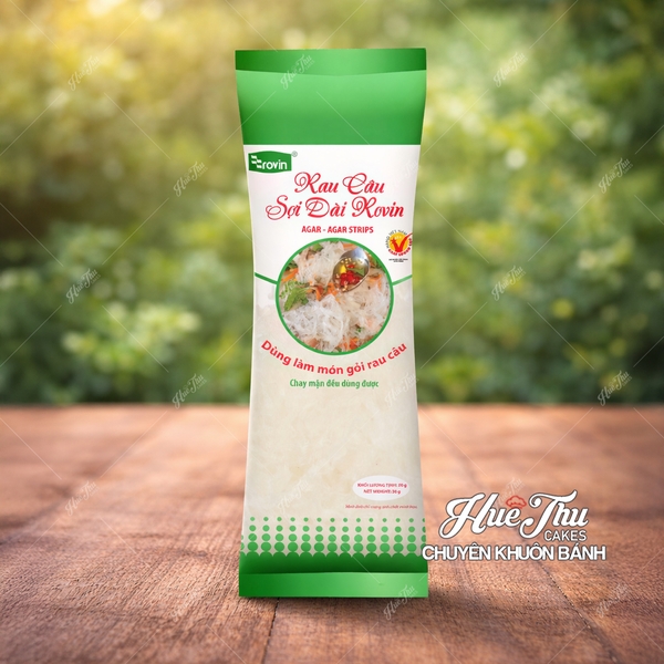 Rau câu sợi dài (Agar-Agar strips) Rovin gói 30g