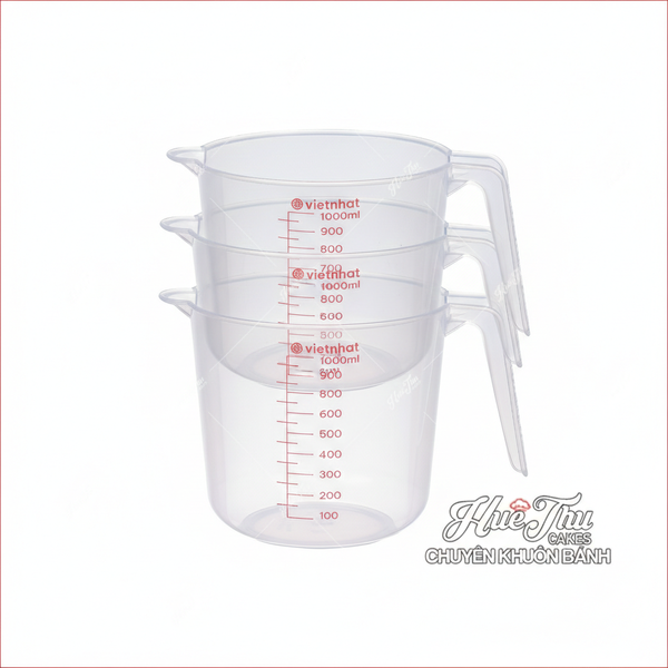Ca đong chịu nhiệt chia vạch Việt Nhật, ly cốc đong định lượng 250/500/1000/2000/3000ml