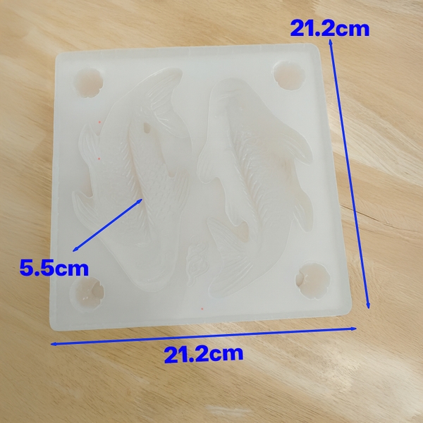 Khuôn Cá Chép / Cá Kol bằng nhựa (nhiều size) dùng đổ rau câu, nhấn xôi