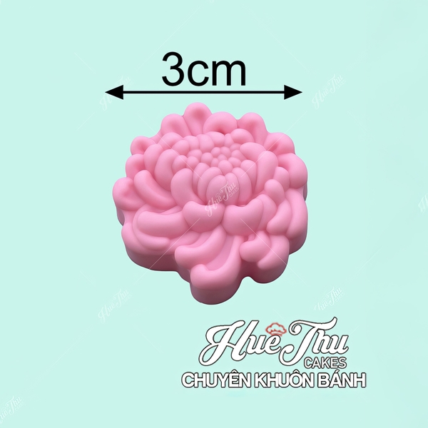 Khuôn silicon Hoa Cúc 1 nhỏ 3cm (10 cái) làm bánh rau câu, nhấn xôi, bánh da lợn