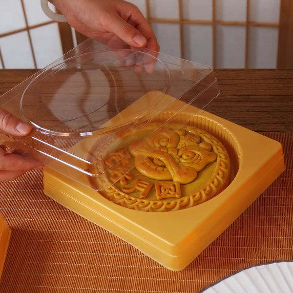 Khay hộp đựng bánh Trung Thu 21cm, hộp đựng bánh size lớn 500g - 1kg