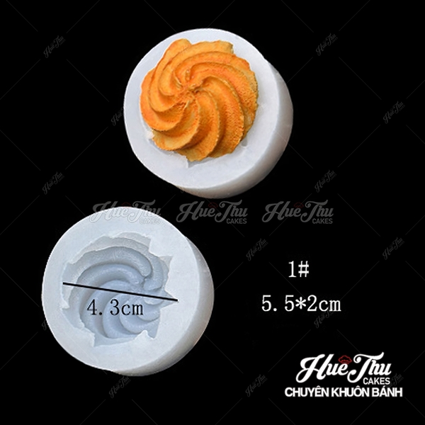 Khuôn silicon hình Bánh Quy làm bánh rau câu 3D 4D nhấn xôi, fondant, socola, nến hanmade