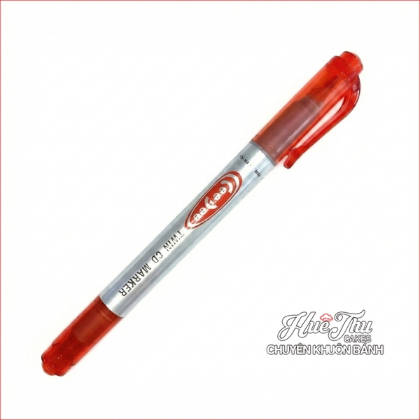 Bút lông dầu viết chữ lên bánh rau câu, bánh bông lan, gato