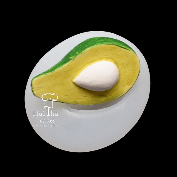 Khuôn silicon Trái Bơ làm bánh rau câu 3D 4D nhấn xôi, fondant, socola, nến hanmade