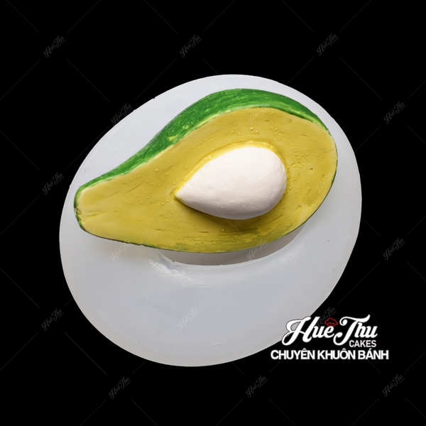 Khuôn silicon Trái Bơ làm bánh rau câu 3D 4D nhấn xôi, fondant, socola, nến hanmade