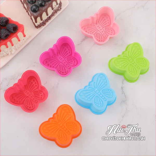 Khuôn silicon Con Bướm 7.7cm A20 (10 cái) làm bánh rau câu, nhấn xôi, fondant, socola, nến hanmade, bánh da lợn
