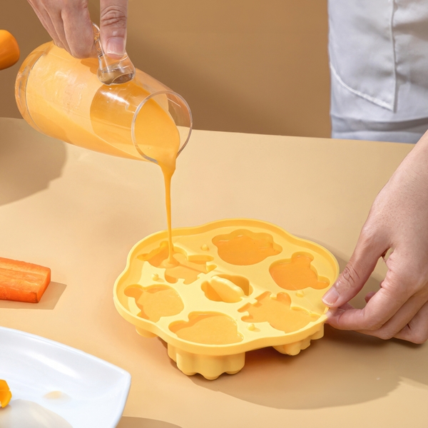 Khuôn silicon Mặt Chuột, Bàn Chân Chuột A72 (vỉ 6 hình) làm bánh rau câu 3D 4D nhấn xôi, fondant, socola, nến hanmade