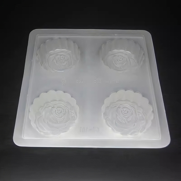 Khuôn rau câu, nhấn xôi Hoa Hồng N4 (vỉ 4 khuôn) làm bánh rau câu, ép xôi