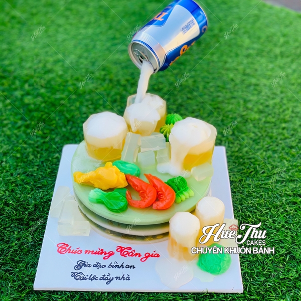Khuôn silicon Ly Bia, Cốc Bia 5.5cm làm bánh rau câu 3D 4D nhấn xôi, fondant, socola, nến hanmade