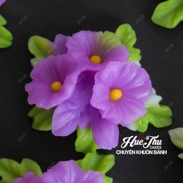 Khuôn silicon chùm Hoa Lan (3 bông) 6x3cm làm bánh rau câu 3D 4D nhấn xôi, fondant, socola, nến hanmade