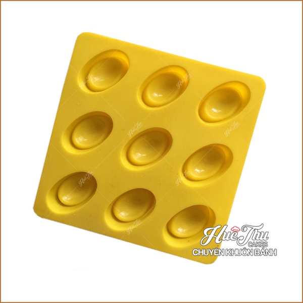 Khuôn silicon Thỏi Vàng (9 thỏi - 3cm/thỏi) làm bánh rau câu 3D 4D nhấn xôi, fondant, socola, nến hanmade