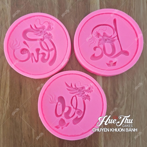 Khuôn silicon Phúc Lộc Thọ 10cm làm bánh rau câu 3D 4D nhấn xôi, fondant, socola, nến hanmade